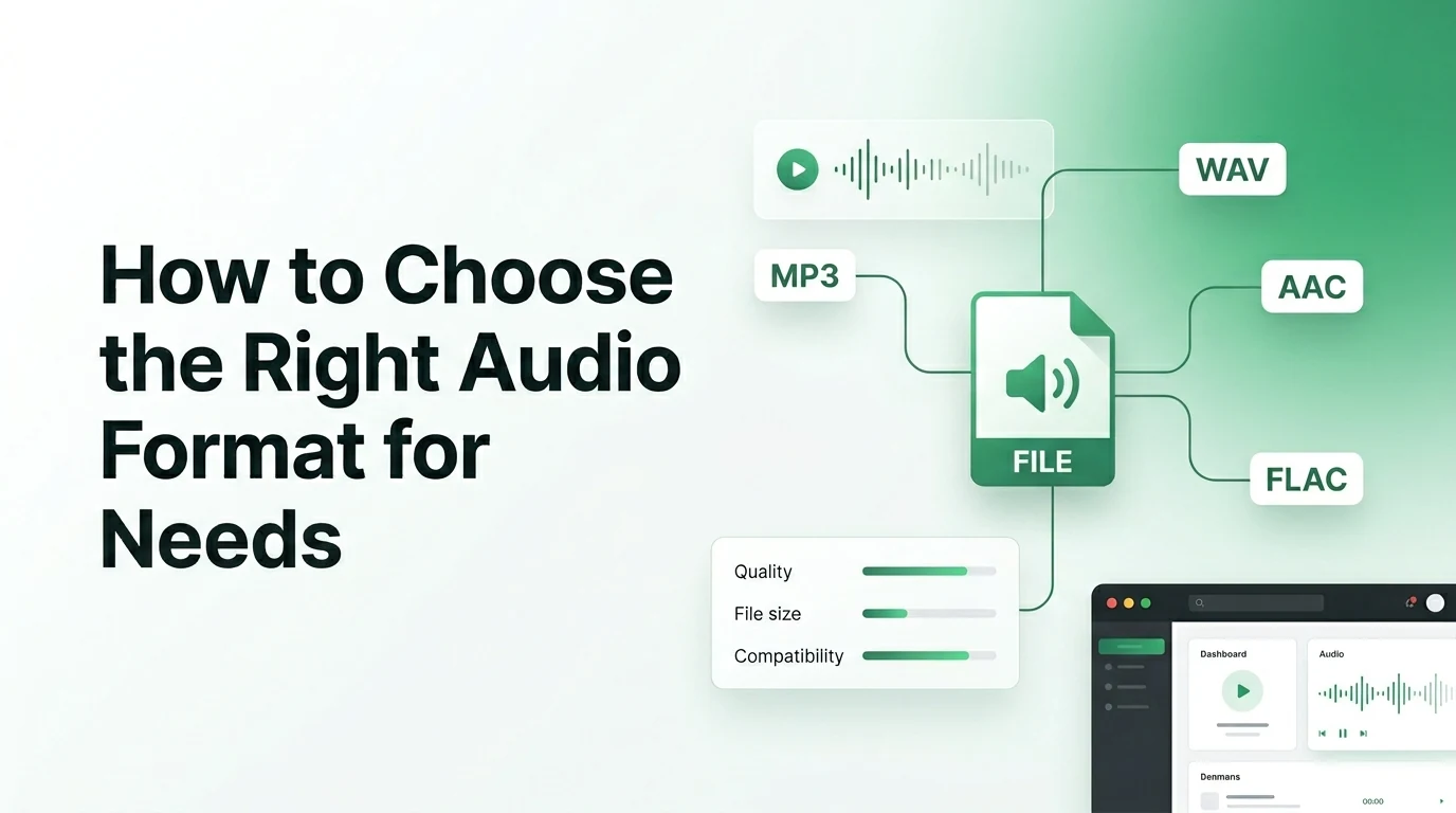 How to Choose the Right Audio Format for Your Needs