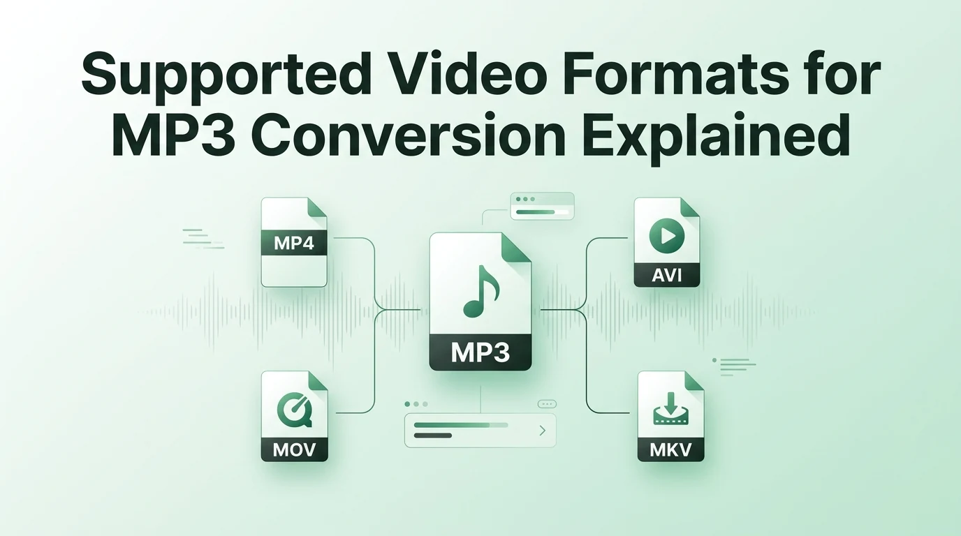 Supported Video Formats for MP3 Conversion Explained